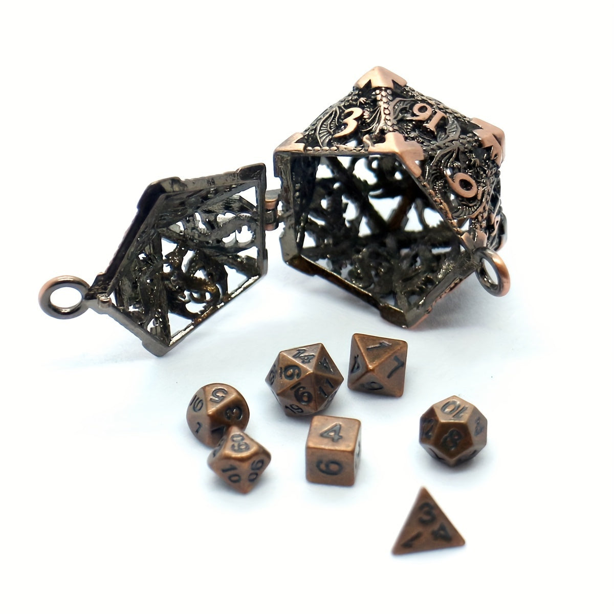 Premium Metal 7pc Luxury Dice Set