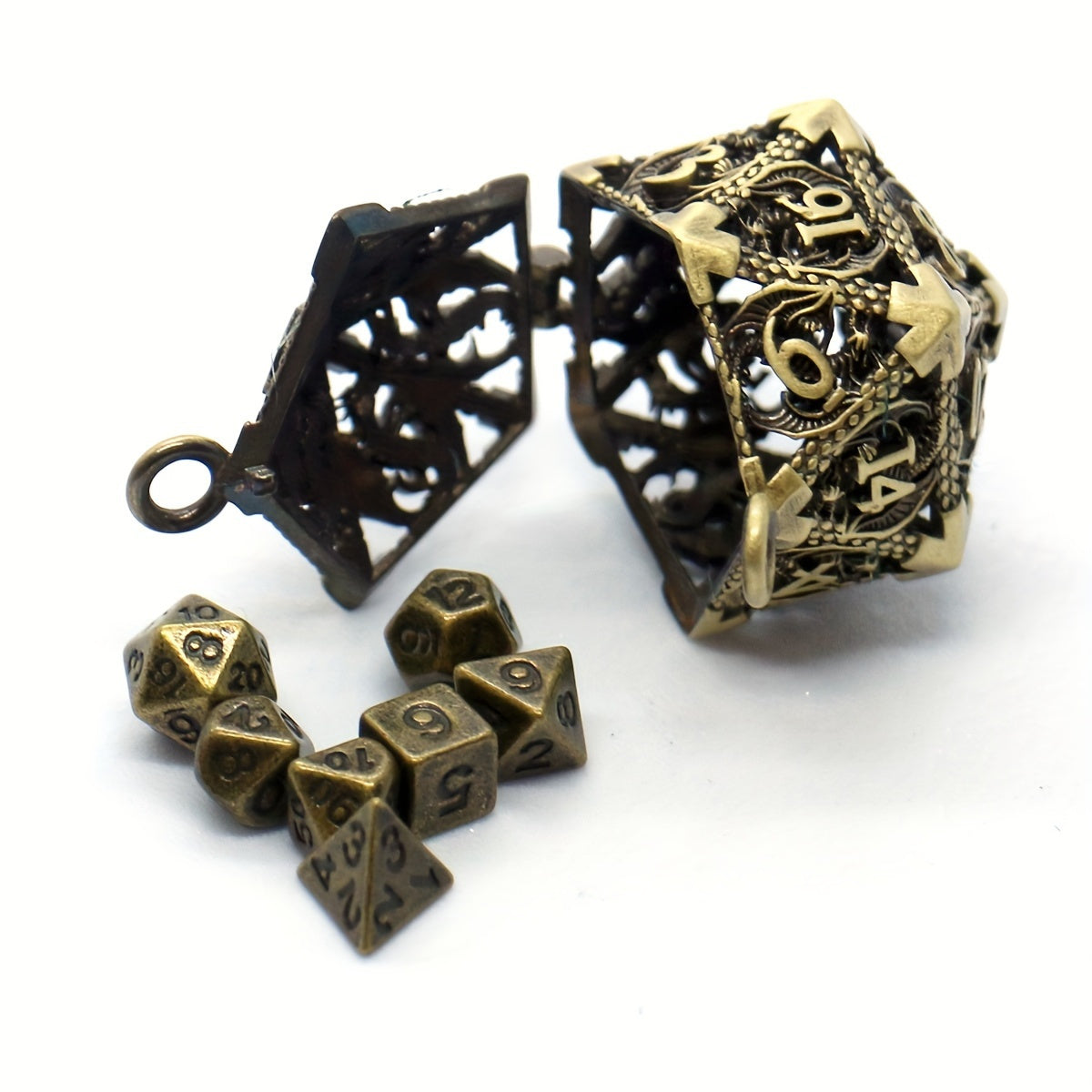 Premium Metal 7pc Luxury Dice Set