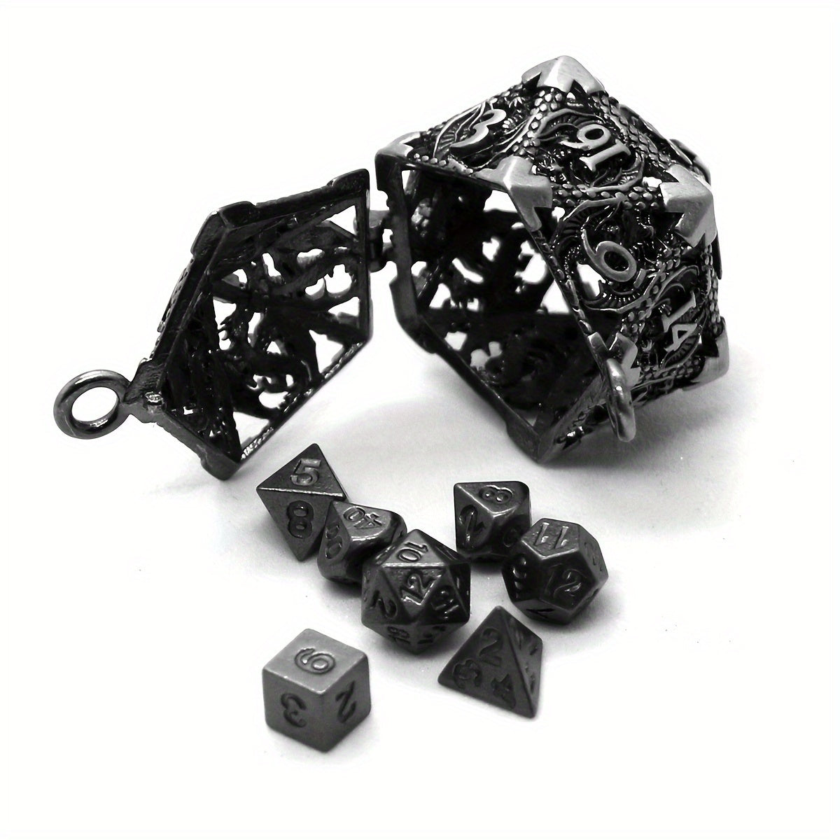 Premium Metal 7pc Luxury Dice Set