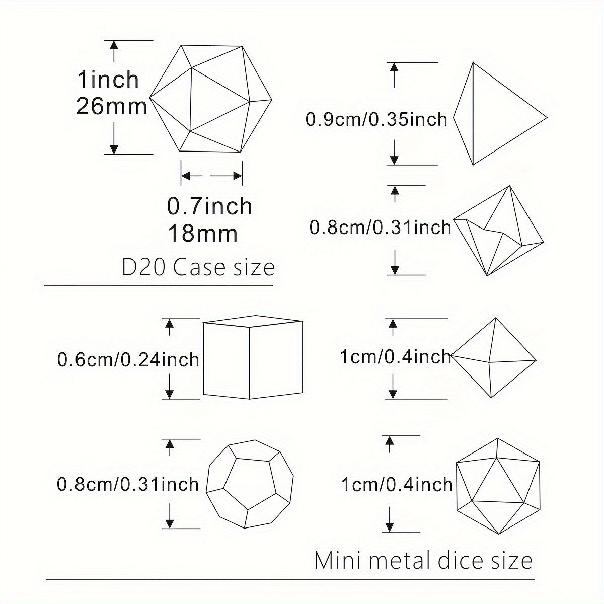 Premium Metal 7pc Luxury Dice Set