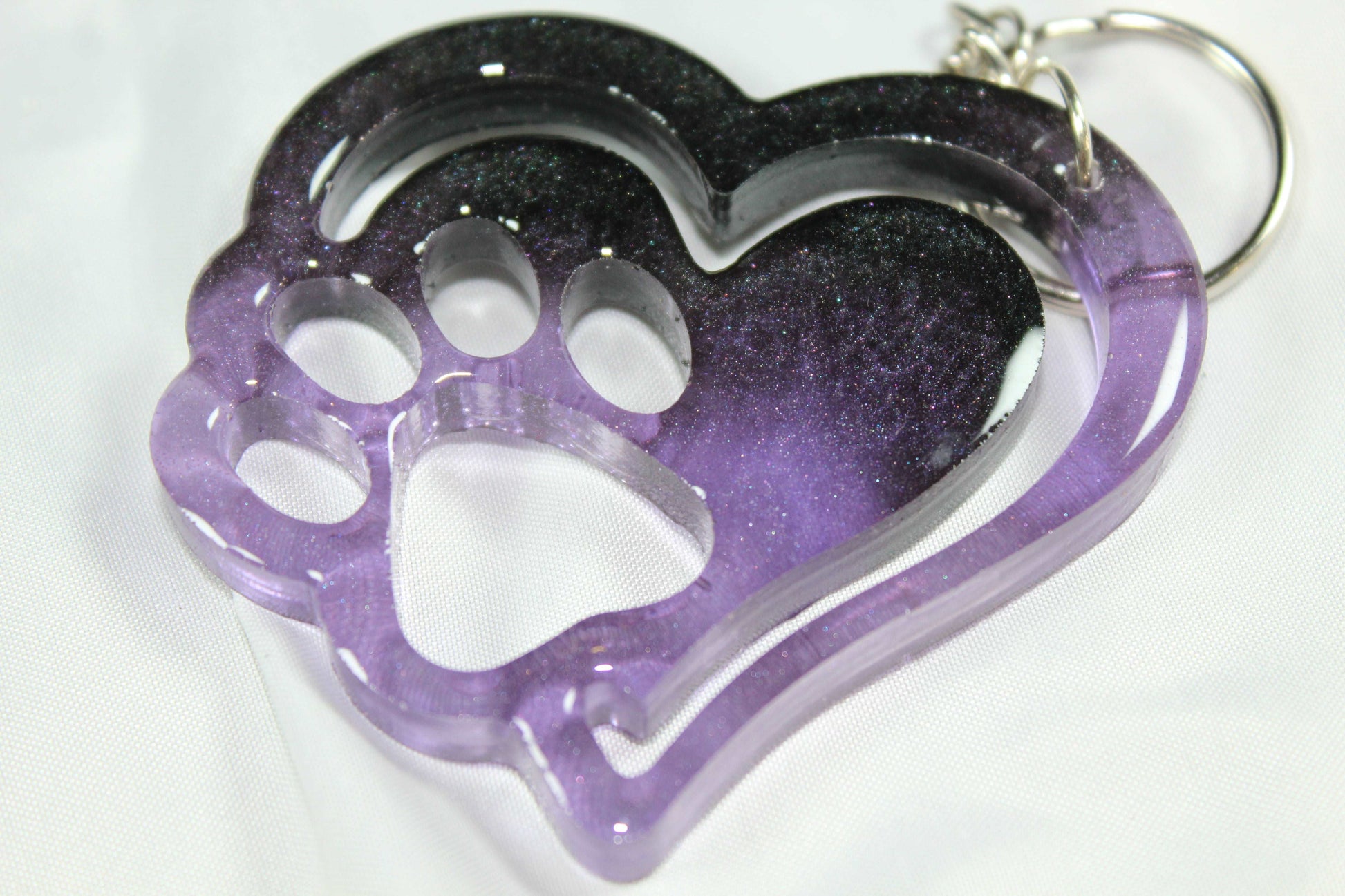 Paw Heart Keychains