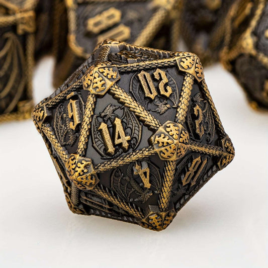 7pcs Metal DND Polyhedral Dice Set